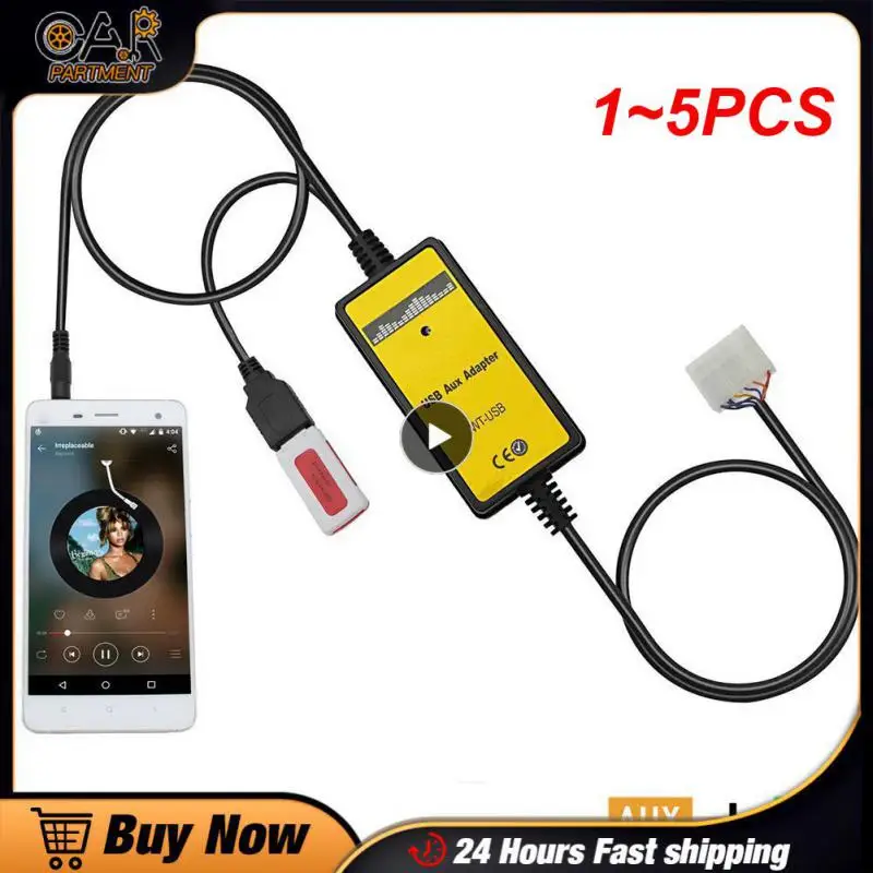 

1~5PCS Moonet Car Audio MP3 Input USB AUX Adapter Changer for Honda Accord S2000 Civic CR-V Acura MDX TSX