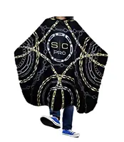 SC JR Extended 1.8m Haircut Bib with Rubber Collar for Hair Salons And Hairdressers Washable Quick-Drying High-Grade Bib