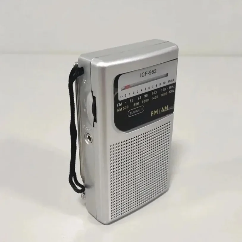 Portable Radio AM/FM 2-band Battery Operated Compact and Portable with Headphone Jack for Listening To Broadcasts Mini Radio