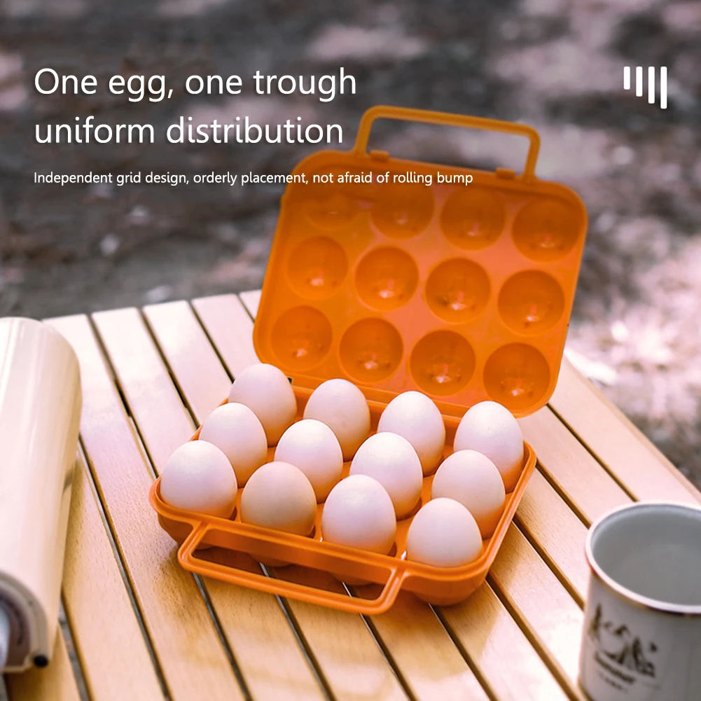 6/12 Grids Egg Storage Box Home Kitchen Organizer Egg Holder Container Case Portable Outdoor Camping Picnic Eggs Boxes Case 2