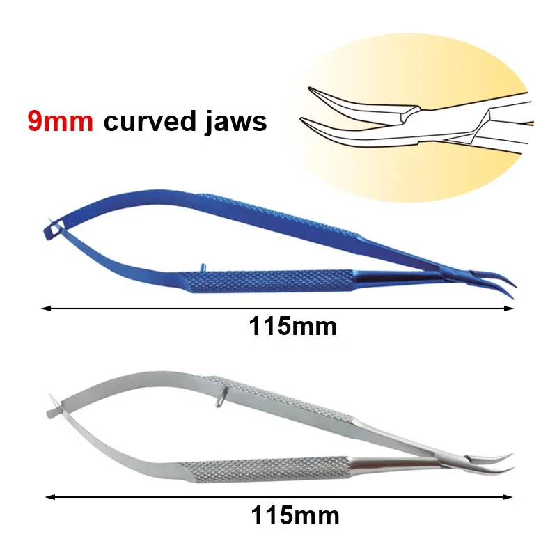 

Stainless/Titanium Needle Holder Round Handle Needle Holding Pliers Autoclavable Ophthalmic Surgical Tool