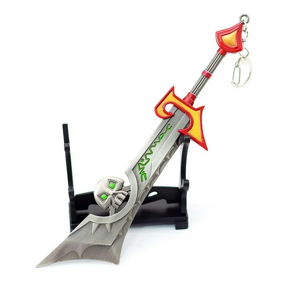 World of Warcraft Ashbringer Peripheral Metal Model Keychain Weapon Alexandros Mograine Tirion Fordring Action Figures Gift Toys 3