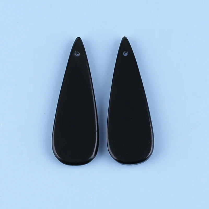 Semiprecious Stones Fashion Handmade Jewelry For Women,Obsidian Earrings Beads Accessories 42x15x4mm 6.9g