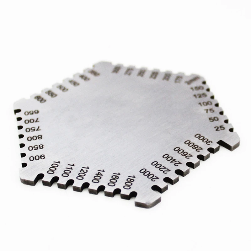 정확도 0.05mm 두께 게이지 습식 필름 빗 밀 스케일 페인트 소멸 두꺼운
