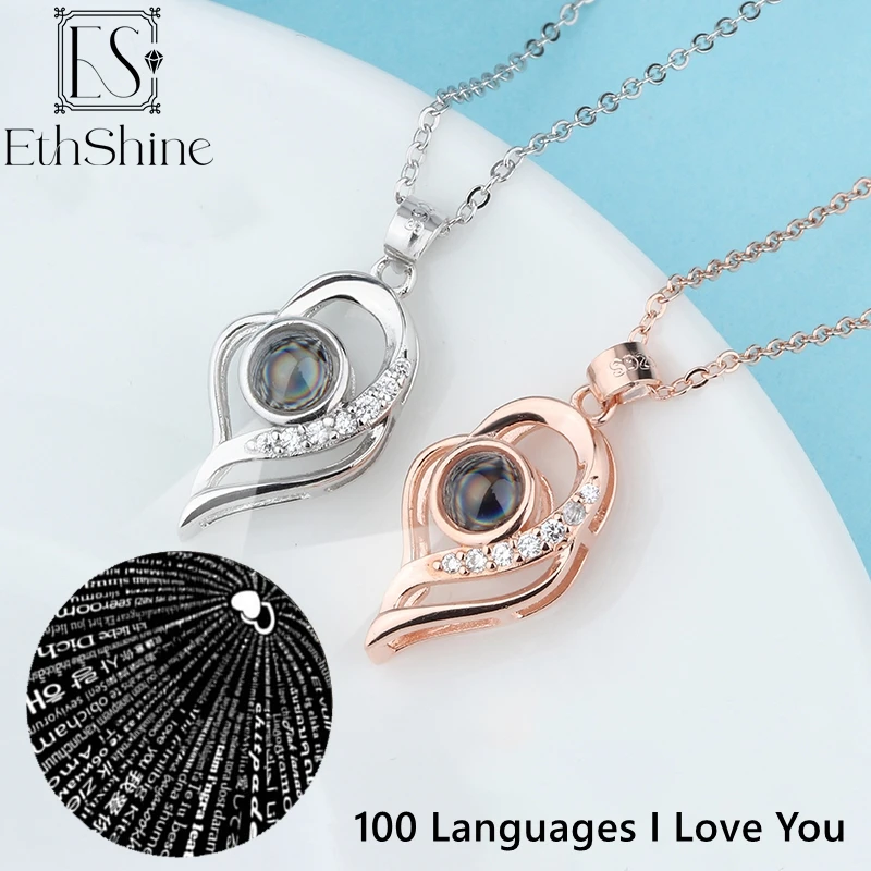 100 Languages Love Necklaces For Her For Her 100 Languages 'I Love