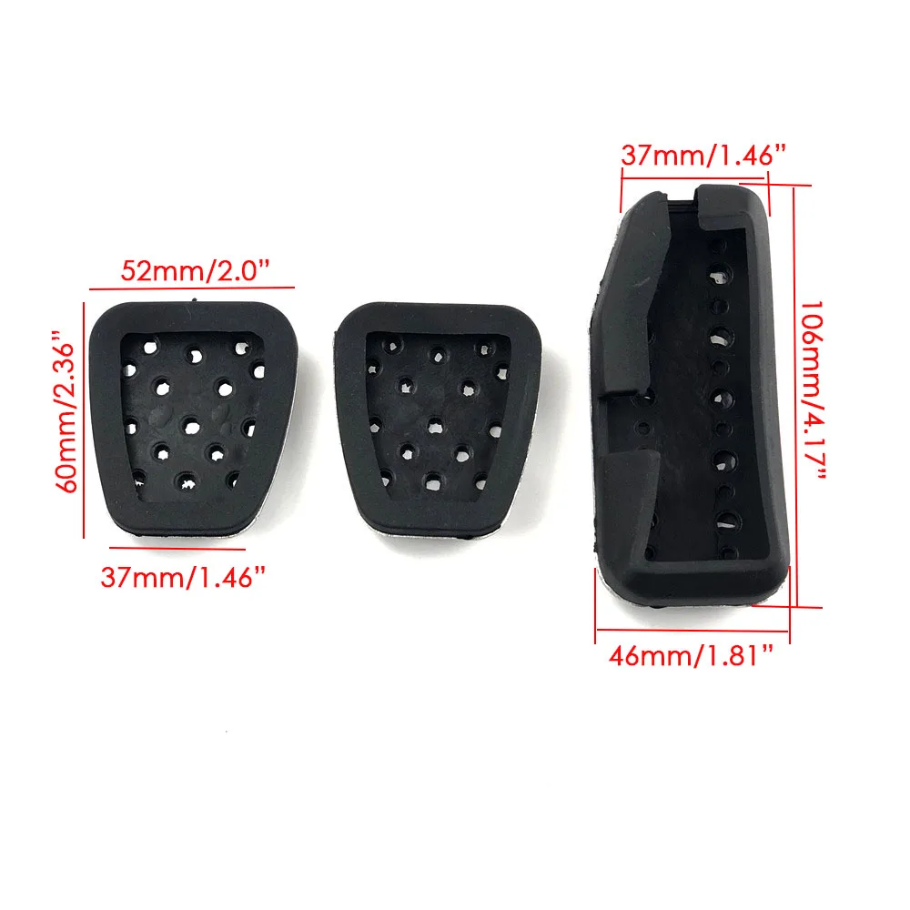 Car Accessories Gas Brake Clutch Accelerator Pedal Pad Cover For Honda Fit Jazz GK5 City Vezel HRV XR-V 2011- car accessories car pedals pedal cover
