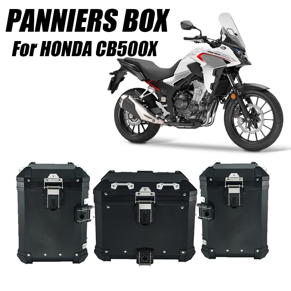 

CB500X Aluminum Pannier Saddlebag For Honda CB 500X 500 X 2019 2020 2021 2022 Top Box Side Luggage Rear Case Rack Bracket Trunk