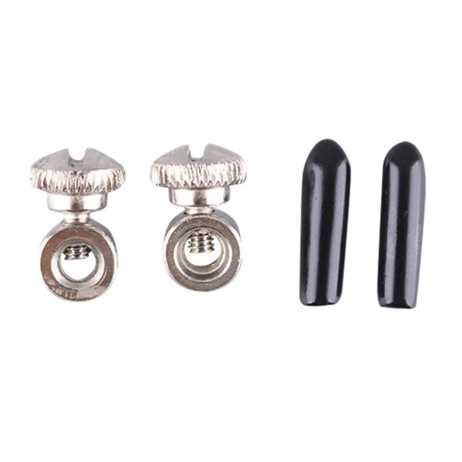 2 Pair Jumping Rope Screws End Caps Set Adjust Nuts for Speed Jump Rope