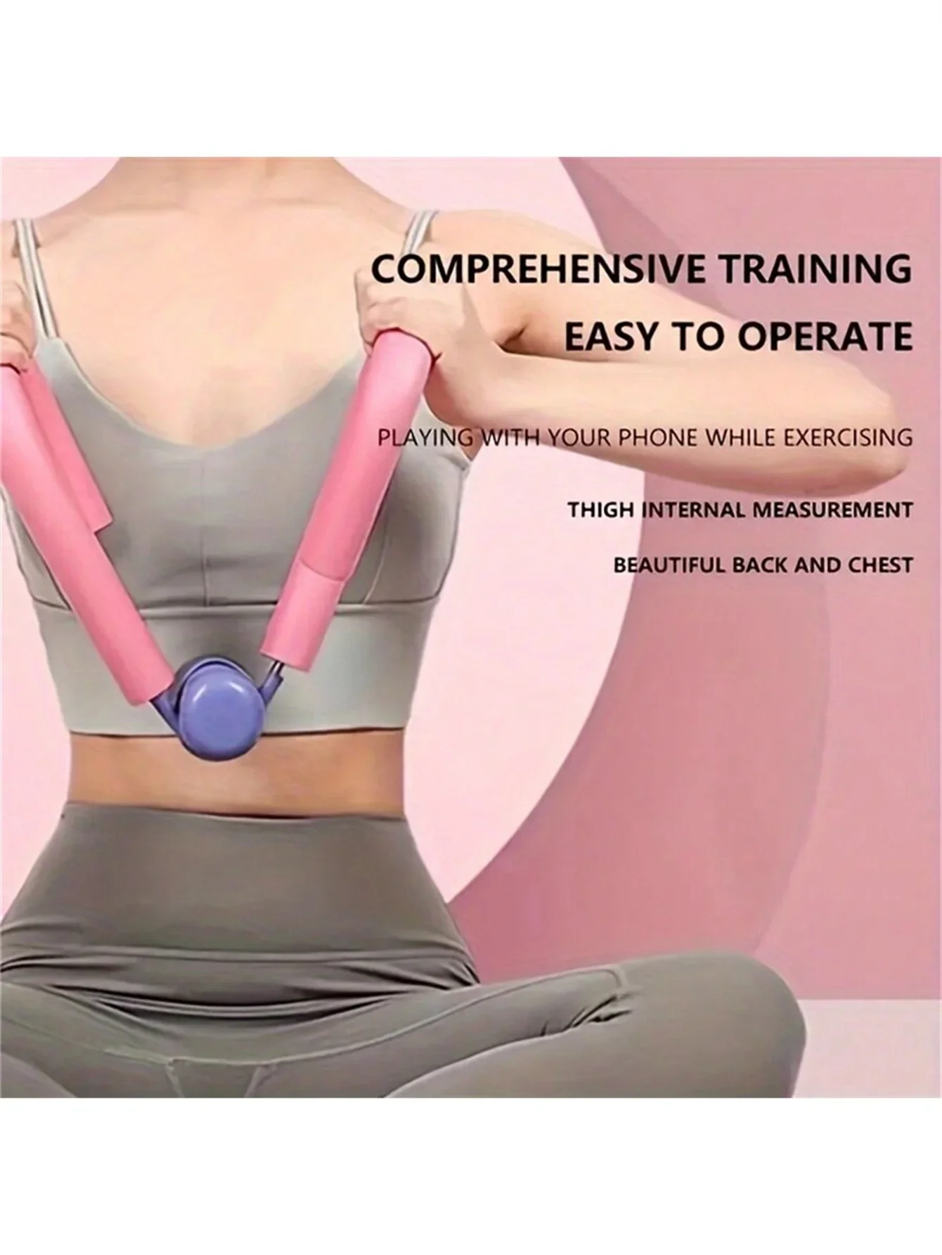 Pelvic Floor Muscle Trainer and Thigh Exerciser for Postpartum Recovery Body Shaping and Leg & Butt Training Strengthen Muscle Trainer Exerciser