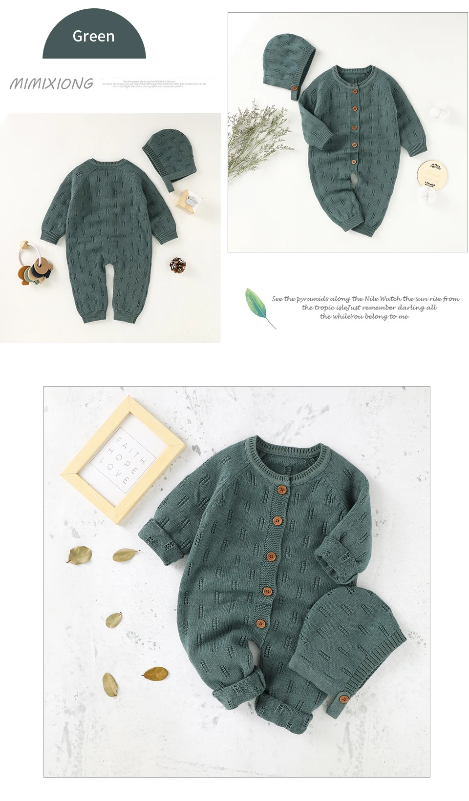 Macacão de Manga Inverno da Criança Bebê Longa Recém-nascido Infantil Meninos Meninas Algodão Malha Macacões Chapéus Conjuntos Roupas Outono Outfits 2pcs 13 Computers & Electronics