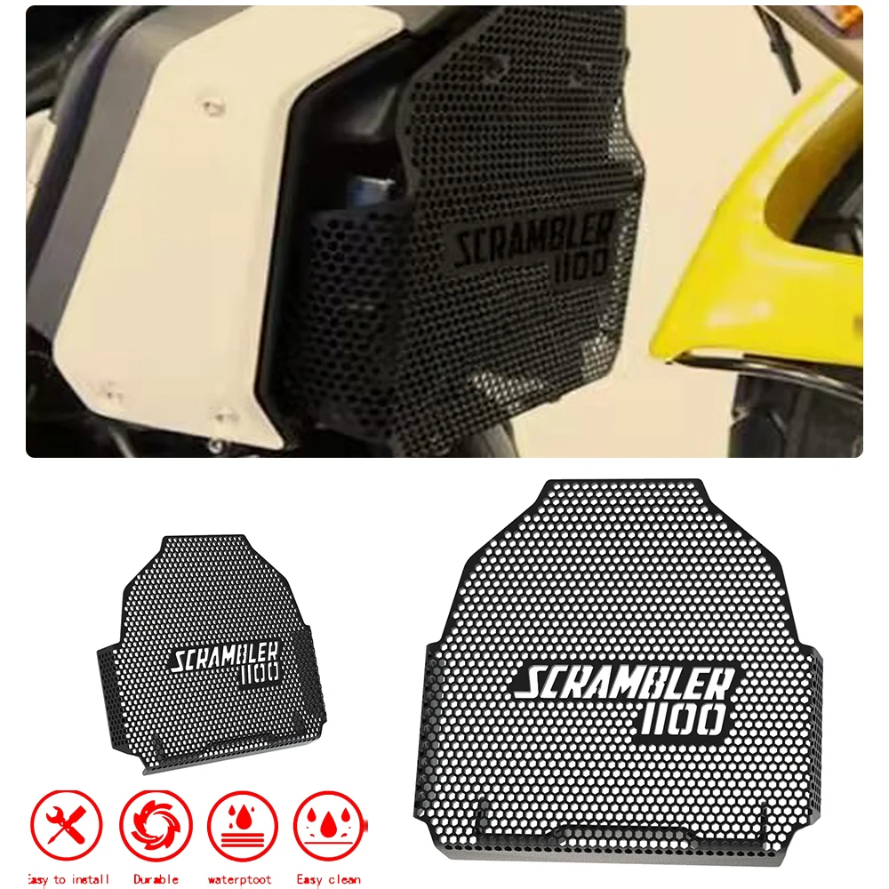 

2024 2023 For Ducati Scrambler 1100 Scrambler1100 Sport Radiator Grille Guard Cover Oil Cooler Guard 2022 2021 2020 2019 2018