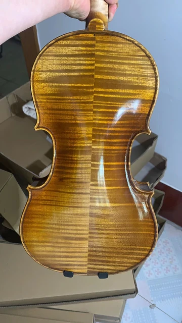 Abeto de años! Todo en madera europea, barniz Vintage italiano, violín, tono perfecto, 4/4, 3/4 Con cuerdas de lazo de funda _ - AliExpress Mobile