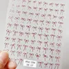 1pcs 5D Japanese Mini Bow Nail Art Stickers Fashion Cartoon Sale Black White Ribbon Nail Decoration Decals DIY Nail Accessories 6