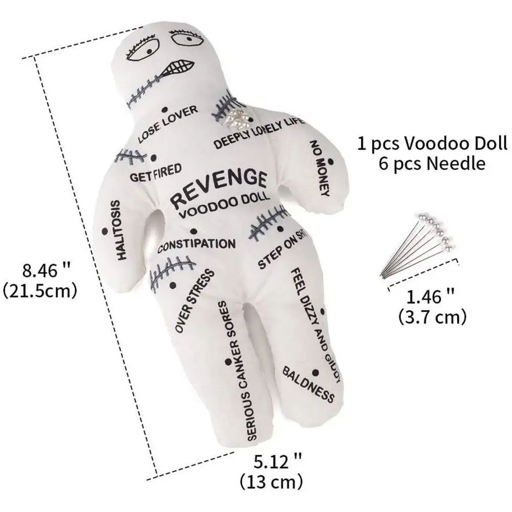 Personal isierte Rache Voodoo Fluch Puppe Hexerei Stoff rote Puppe Kinder Spielzeug Horror Puppe Urlaub Party Geschenk für Kind Jungen Mädchen – Detail 15