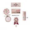4pcs/set Flower Knows Strawberry Cupid Collection Series Makeup Set Lipstick Eyeshadow Blush Handheld Mirror 1