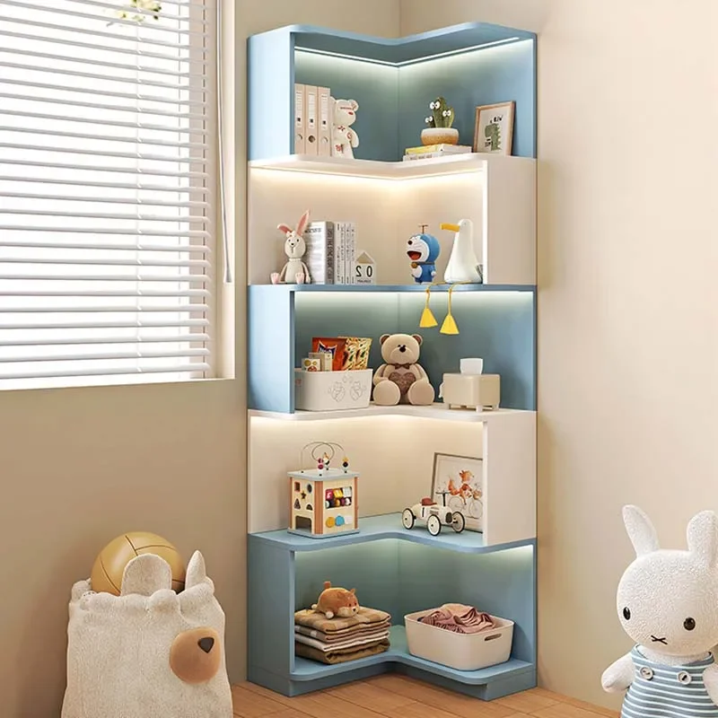 Children's Organizer Bookcase Kids Library Shelf Shelving Toys Shelves Bookshelf Storage Cabinets Scaffale Living Room Furniture