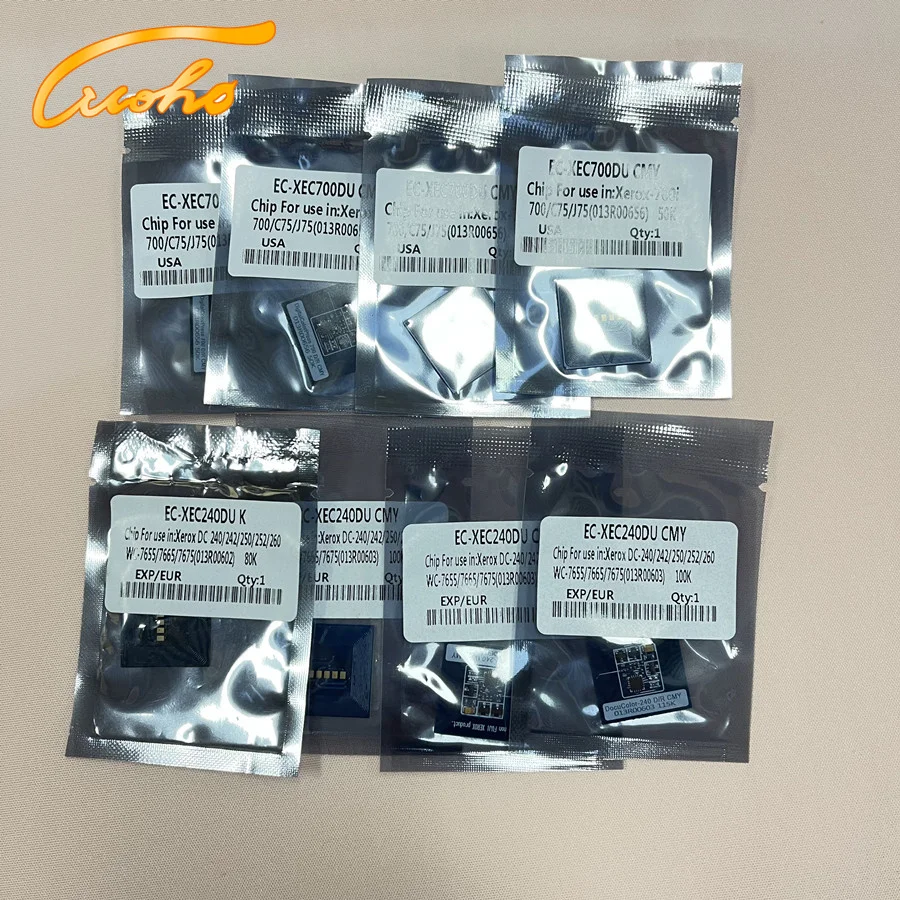 Chips Chips de Tambor para Xerox 700 700i C75 J75 C60 C70 Cor 550 560 Docucolor 240 250 242 252 Chips do Cartucho de Tambor 12 Pcs