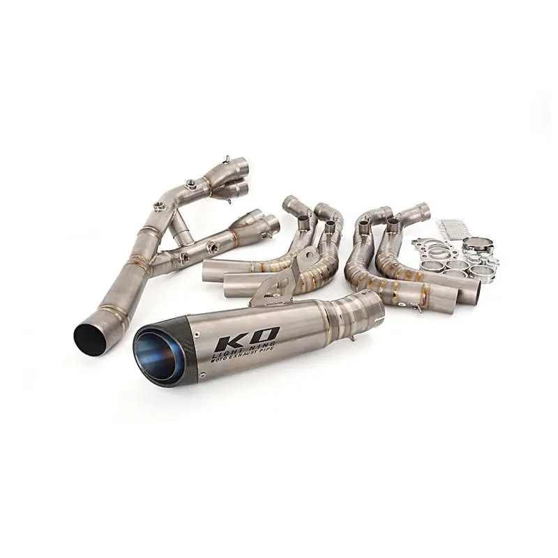 60.5MM Titanium Alloy Escape For BMW S1000RR 2019-2022 S1000R 2021-2022 Motorcycles Full Exhaust System Muffler Mid Header Pipe - Image 5