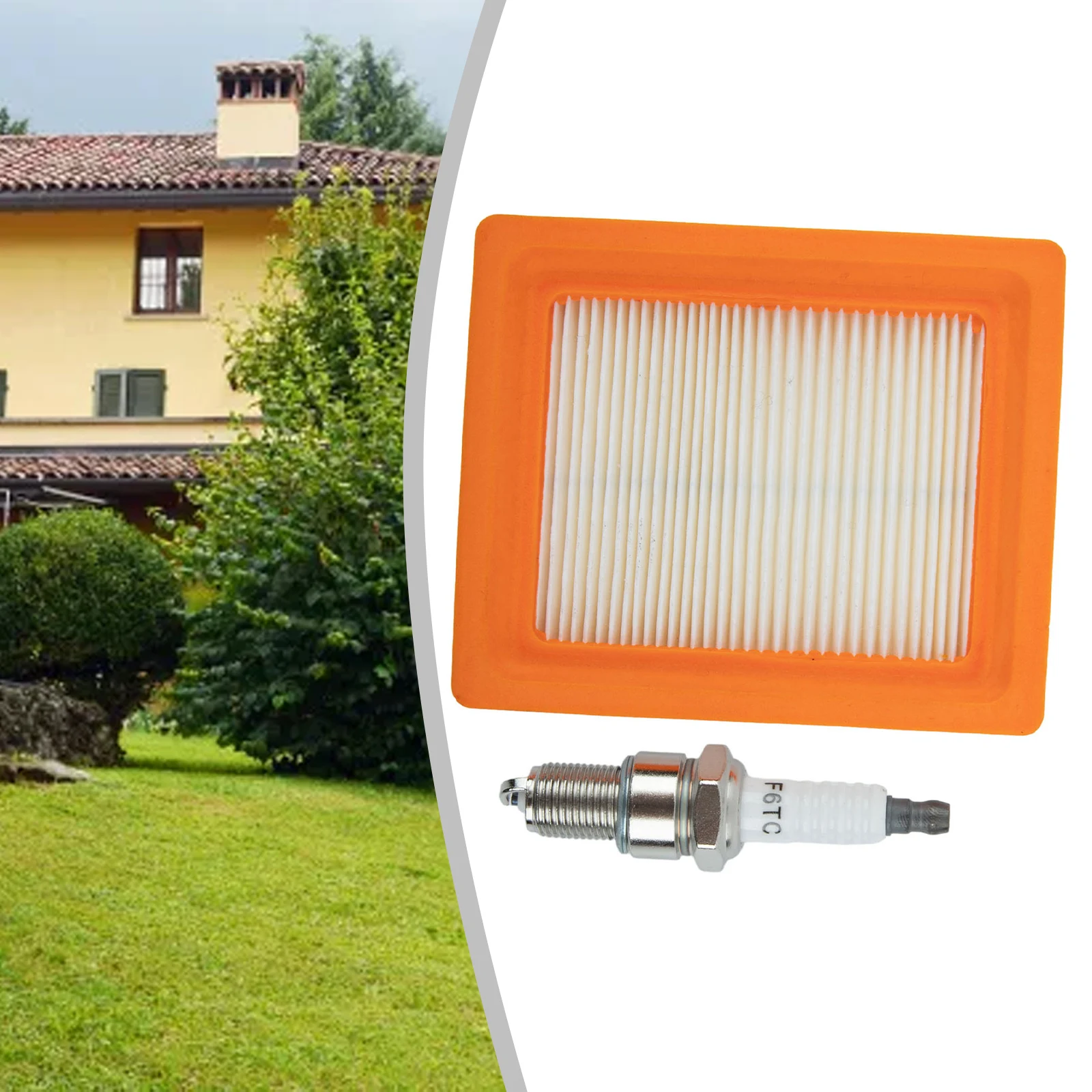 

PLUG Air Filter Replacement Air Filter & Plug For Kohler Garden Power Tool Lawn Mower Tool Parts Tune Up Kit XT650