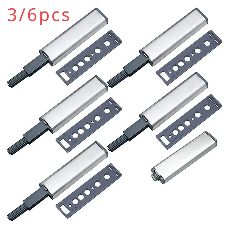 Magnetic Cabinet Catches Magnetic Cabinet Latches Cabinet Door Latch 6Packs Magnetic Push Latches for Cabinets Push to Open Cabinet Hardware Touch Latch Kitchen Door Latches For Home Furniture