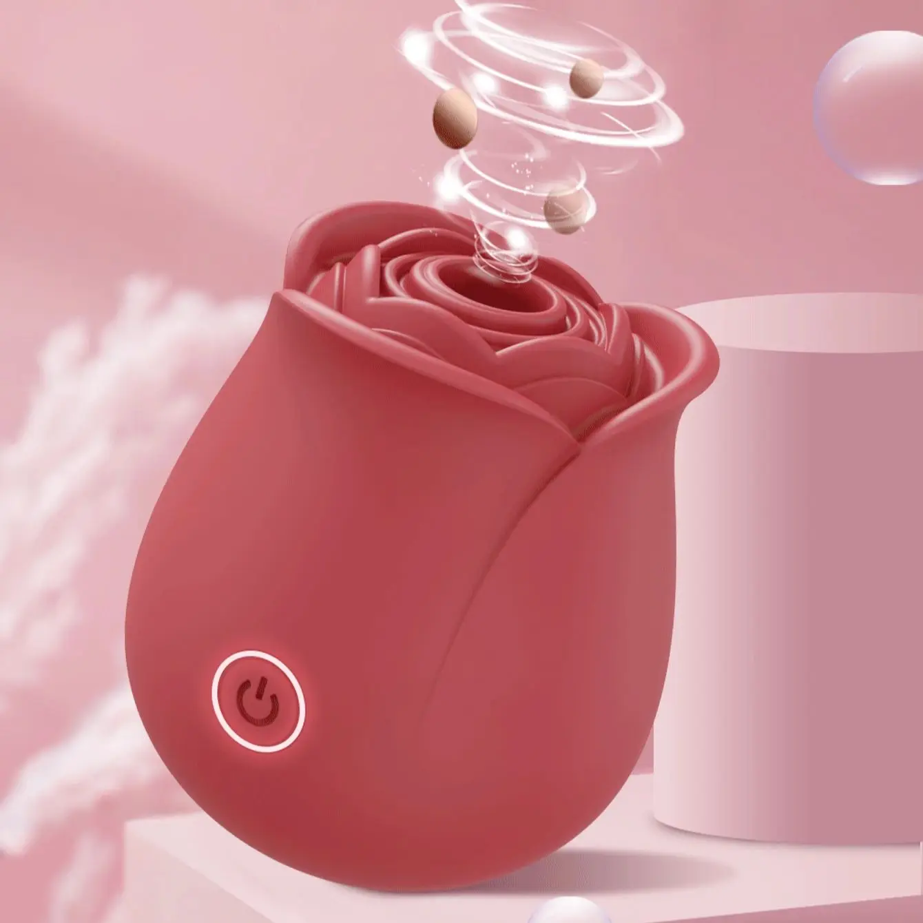 Clitoris vibrator clit sucking vibrator female sex toys rose sucking vibrator vibrator sex toy Rose Vibrator Nipple Clitoral Suction Cup Oral Sex Stimulator Sucking Vibrator for Female Clitoral Masturbation