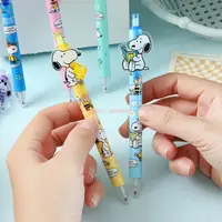 48 шт. Kawaii Snoopy Paster гелевая ручка мультфильм 0,5 черный пресс ручка для подписи студенческие канцелярские товары оптом — изображение 6