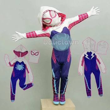 Girls Superhero Halloween Jumpsuit 1