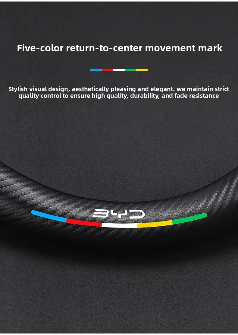 For BYD Tang, Song, Yuan, Ming, Qin PLUS, Han EV, Yuan Pro, Frigate 07, Dolphin, car, suede steering wheel cover