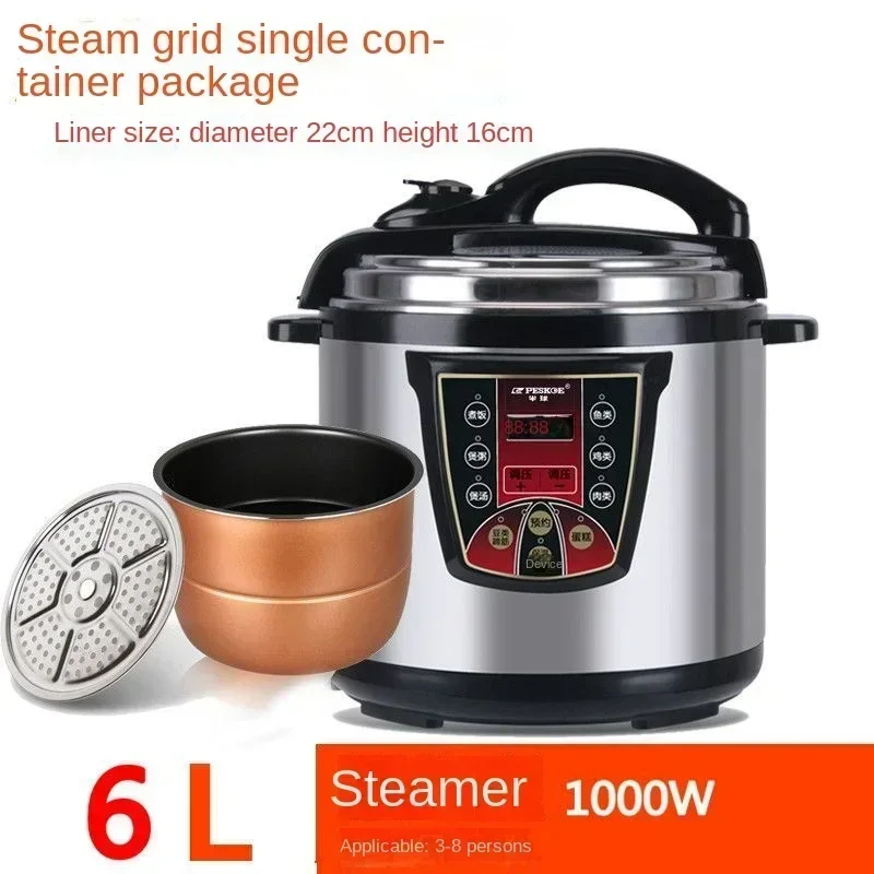 Побутова та комерційна електрична скороварка. Велика місткість. Інтелектуальне резервування. Рисоварка високого тиску.