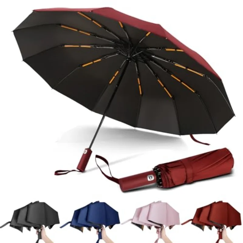 12 Bone Fully Automatic Folding Umbrella