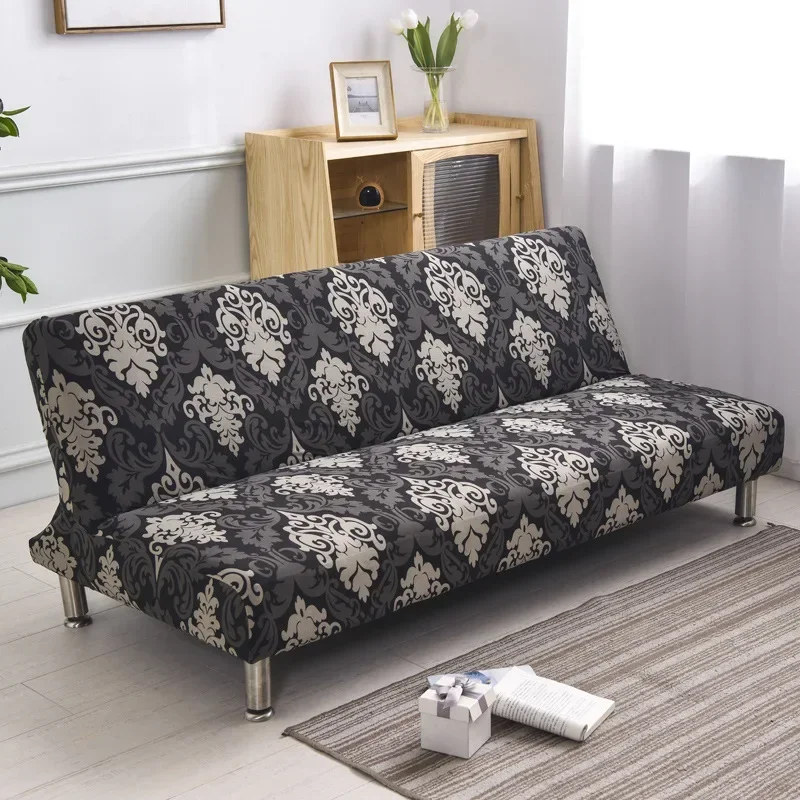 Jacquard Fabric Sofa Bed Cover Sofa Folding Bed Slipcovers Stretch Protector Elastic Bench Futon Cover sofa cover