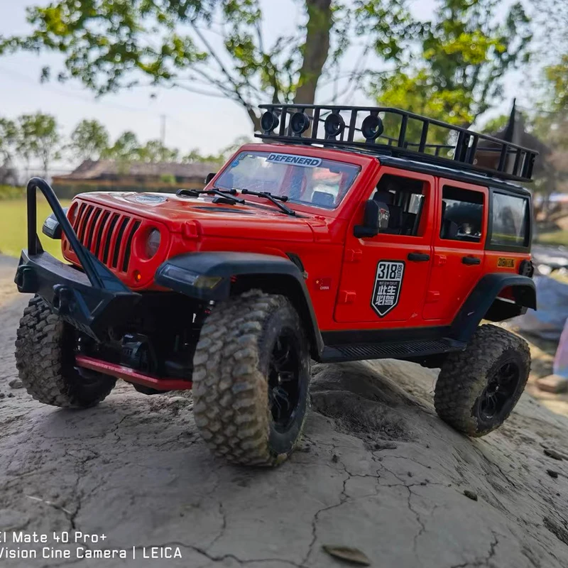 MN128 1/12 Full Scale Four-Wheel Drive Wrangler Remote Control Vehicle Climbing Vehicle Off-Road Vehicle Simulation Model Toy 3