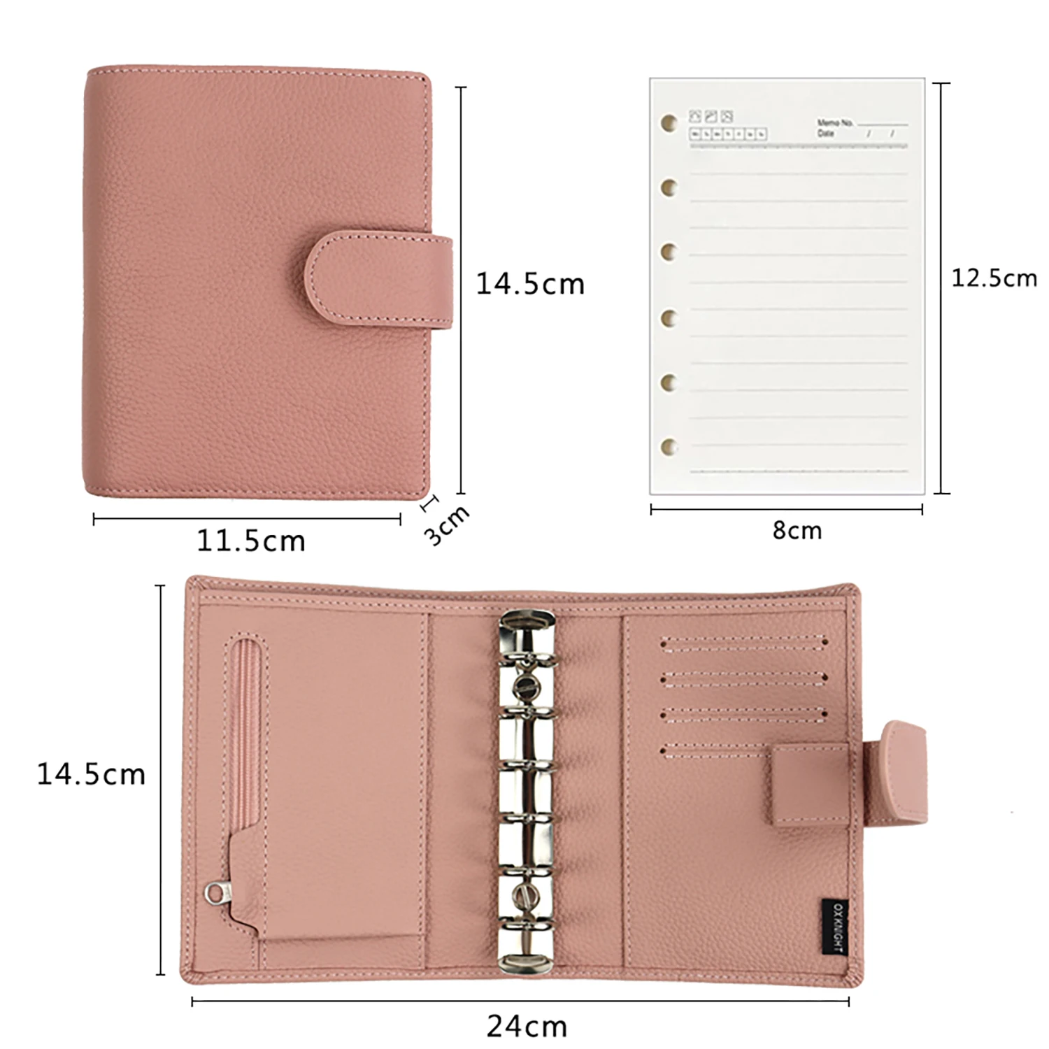 Leather A7 Planners 30mm Rings  Moterm Planner A7 Pocket Luxe - 2.0 Pocket  Size - Aliexpress