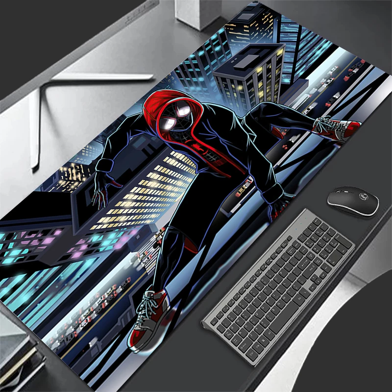 Spider-Man Anime Large Gaming Mousepad PC Keyboard Office Desk Mat Computer Game Accessories Anti slip Mousepad Play Table Mats еженедельный 1 й сингл альбом play game бодрствующий