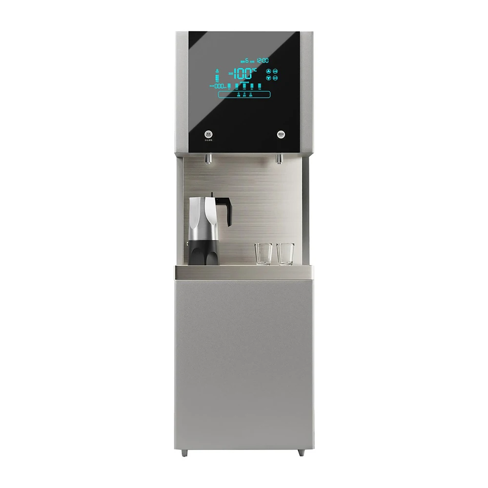 Commercial high-power vertical water purifier with display screen water dispenser with optional ultrafiltration system