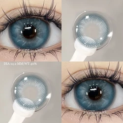 Vibrant Blue Yearly Contact Lenses - Natural Look (VENICE - Blue)