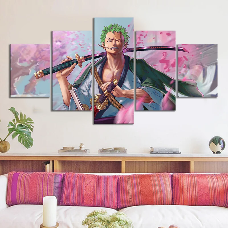 

RORONO ZORO Wano Country Anime Postser Zoro Picture Artwork Canvas Paintings Wall Art for Bedroom Wall Decor Gift