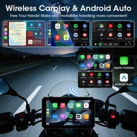 Jansite 5" Portable Motorcycle Navigation GPS Wireless Carplay&Android Auto Moto Monitor IPX7 Waterproof Dual Bluetooth 5.0 - Image 2