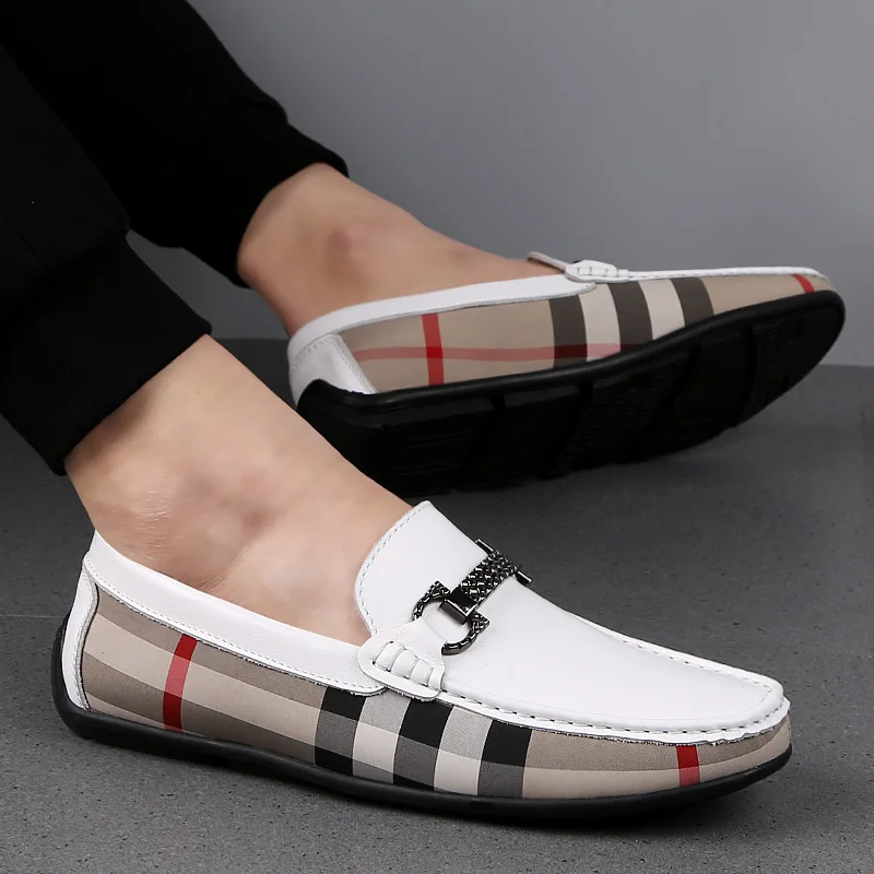 

Spring and Summer Men's Leather Dress Shoes Stitching Leather Shoes Fashion Moccasin Casual Shoes Men's Loafers Oxford Shoes Men