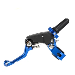 Enhanced Motorcycle 360° Folding Anti - Drop Clutch Lever with Labor - Saving Design (Blue)
