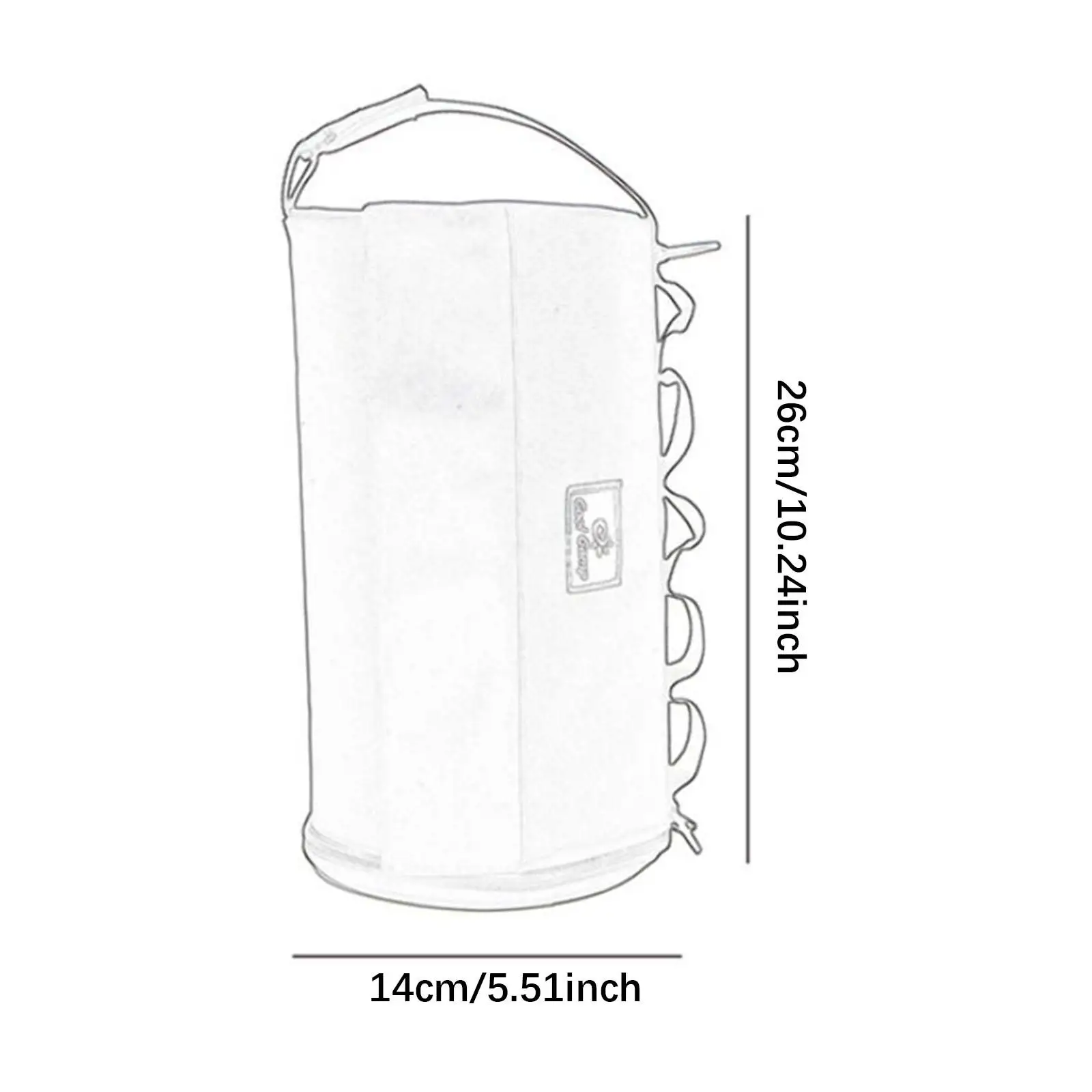 Outdoor Roll Paper Bag Portable for Camping Household Outdoor Activities 6