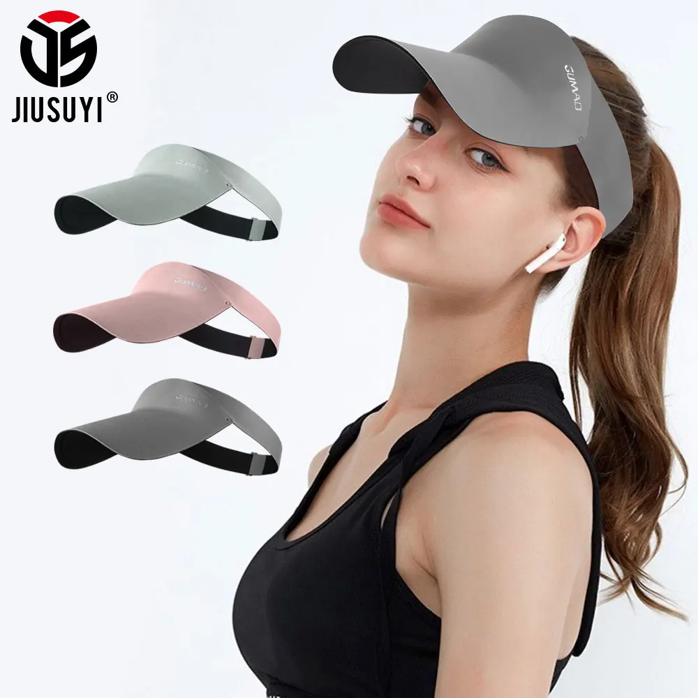 Sports Protection Sun Hats Tennis Golf Running Empty Top Adjustable Ponytail Sunscreen Cap Breathable Headwear Men Women