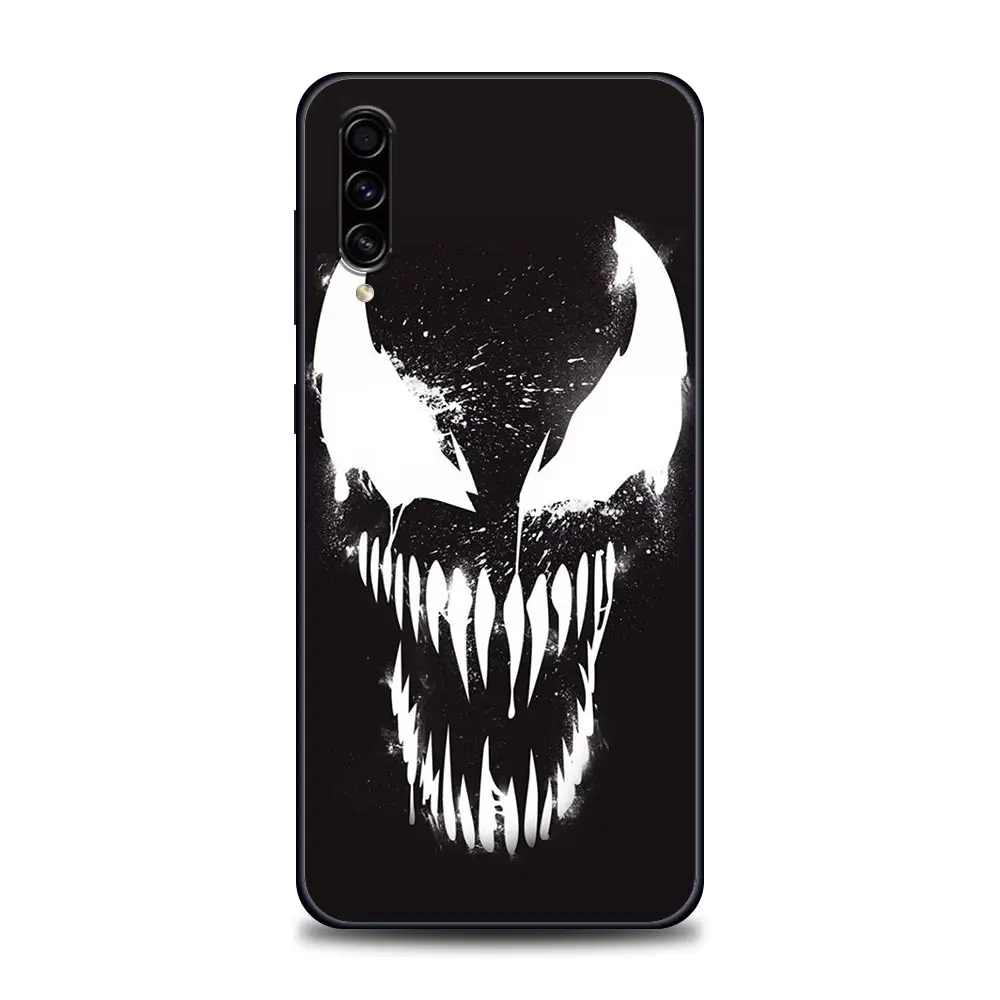 Cartoon Marvel Venom Spiderman Samsung Case for A10 e S A20 A30 A30s A40 A50 A60 A70 A80 A90 5G A7 A8 2018 Soft Silicone silicone cover with s pen