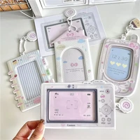 Korean Ins Cute Camera Phone Design Idol Card Holder Girl Photocard Holder Sleeves Protective Collect Pendants Gift 1
