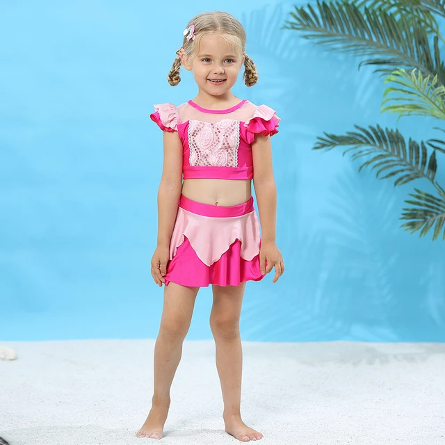 2022 Kids Swimsuit Anna Elsa Princess 