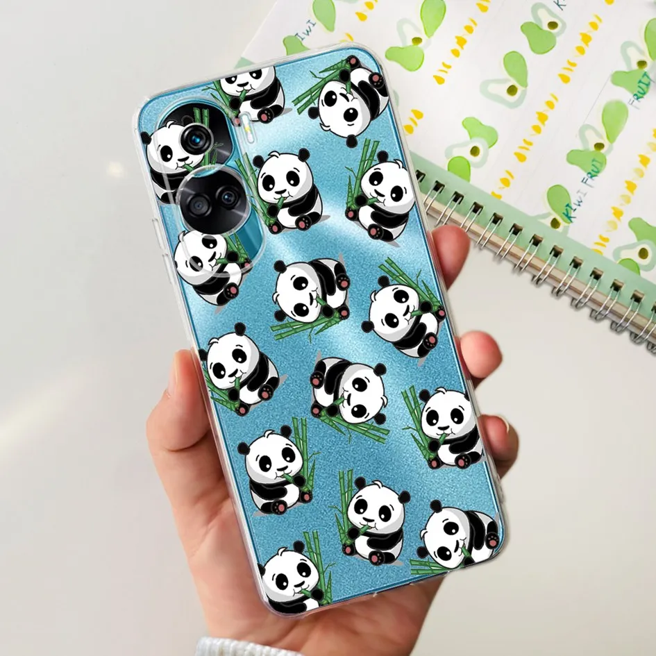 Stylish Pattern Soft Silicone Clear Back Cover
