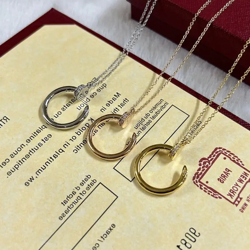 

S925 Sterling Silver Diamonds For Fashion Pendant Luxury Famous Brand Necklace High Quality Women Fine Jewelry
