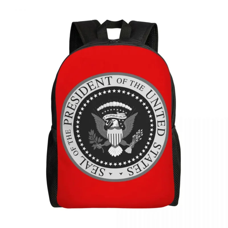 

Seal Of The President Of The United States Backpacks College School Donald Trump Presidential Bag Printing Bookbags