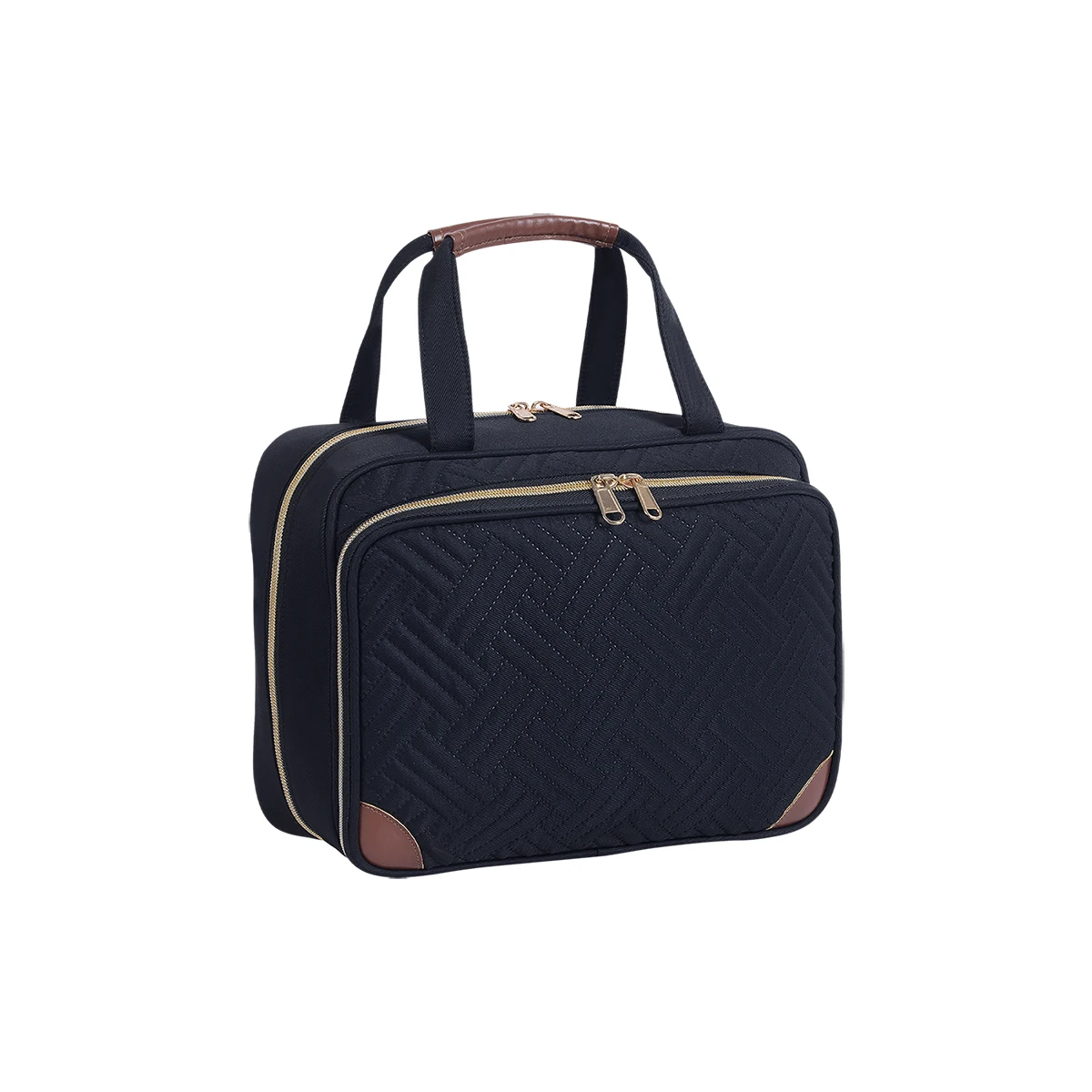 Elegant Women's Hanging Toiletry Bag with Jewelry Organizer and Spacious Makeup Compartment
