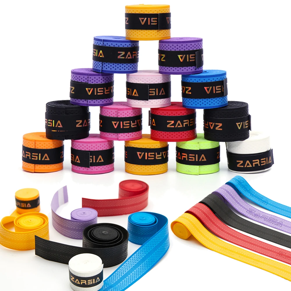 15/6 Pcs Racket Grip Anti Slip Perforated Super Absorbent Tennis Overgrip Badminton Pickleball Squash Training Sweatband racket grips badminton overgrip sweatband grip tape